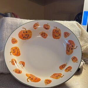 Longaberger Festive Pumpkin Dinnerware Bowl